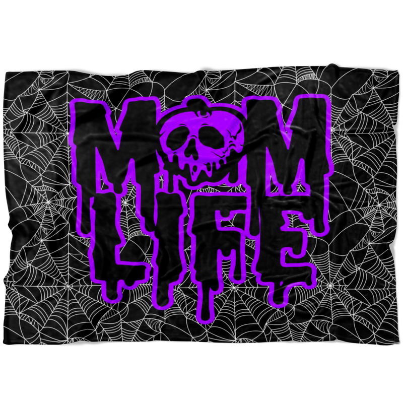 Mom Life Rotten Slime © Fleece Blanket (Purple)