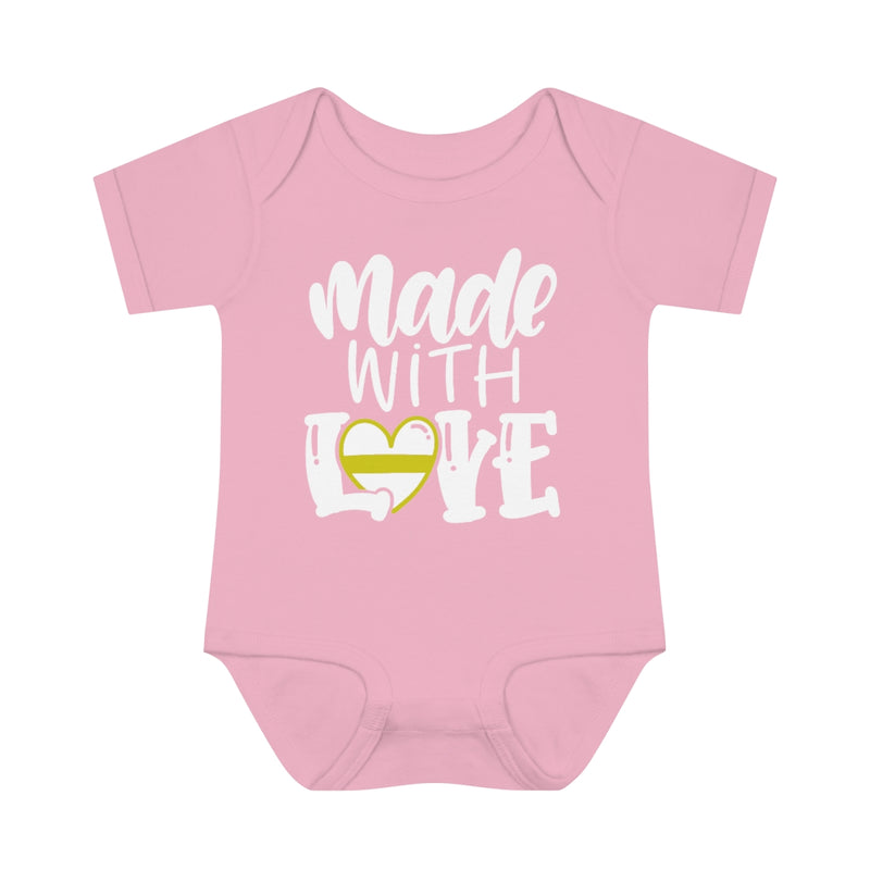 Made With Love © Infant Bodysuit (Thin Gold Line)