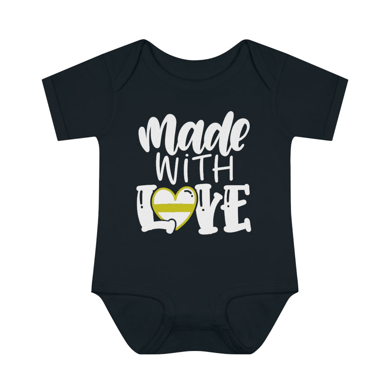 Made With Love © Infant Bodysuit (Thin Gold Line)