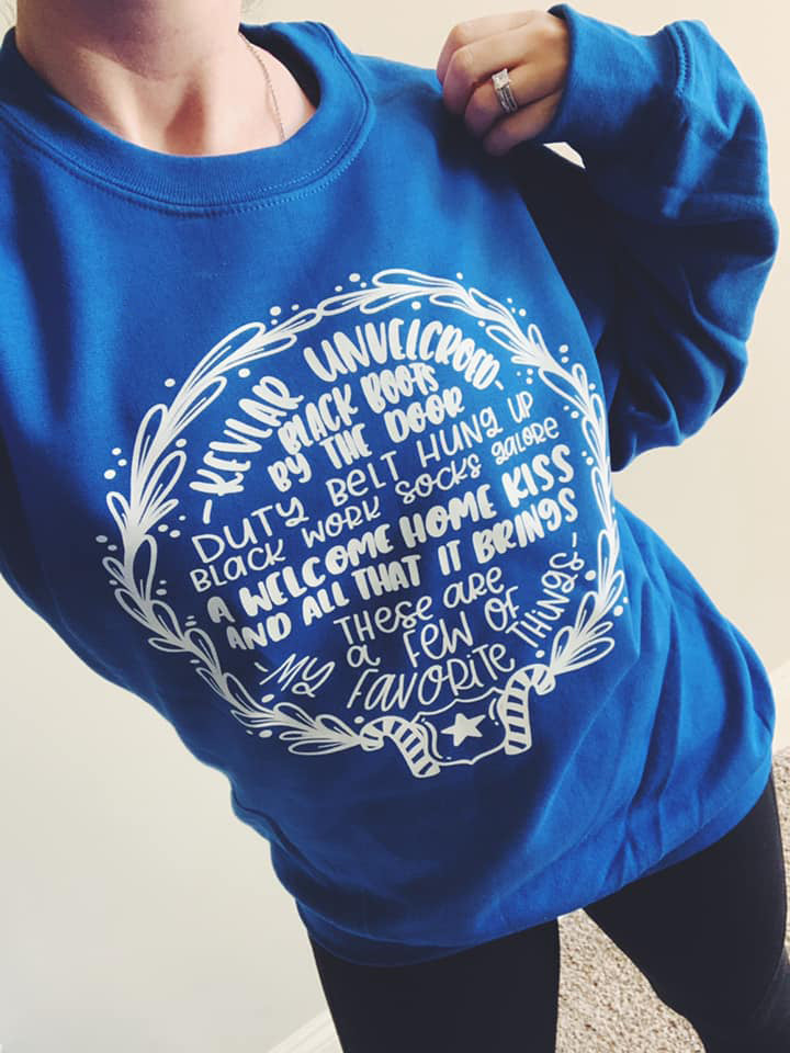 These Are A Few Of My Favorite Things © Unisex Crewneck Sweatshirt (Royal Blue)
