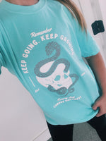 Keep Going, Keep Growing © Comfort Colors Tee (Chalky Mint)