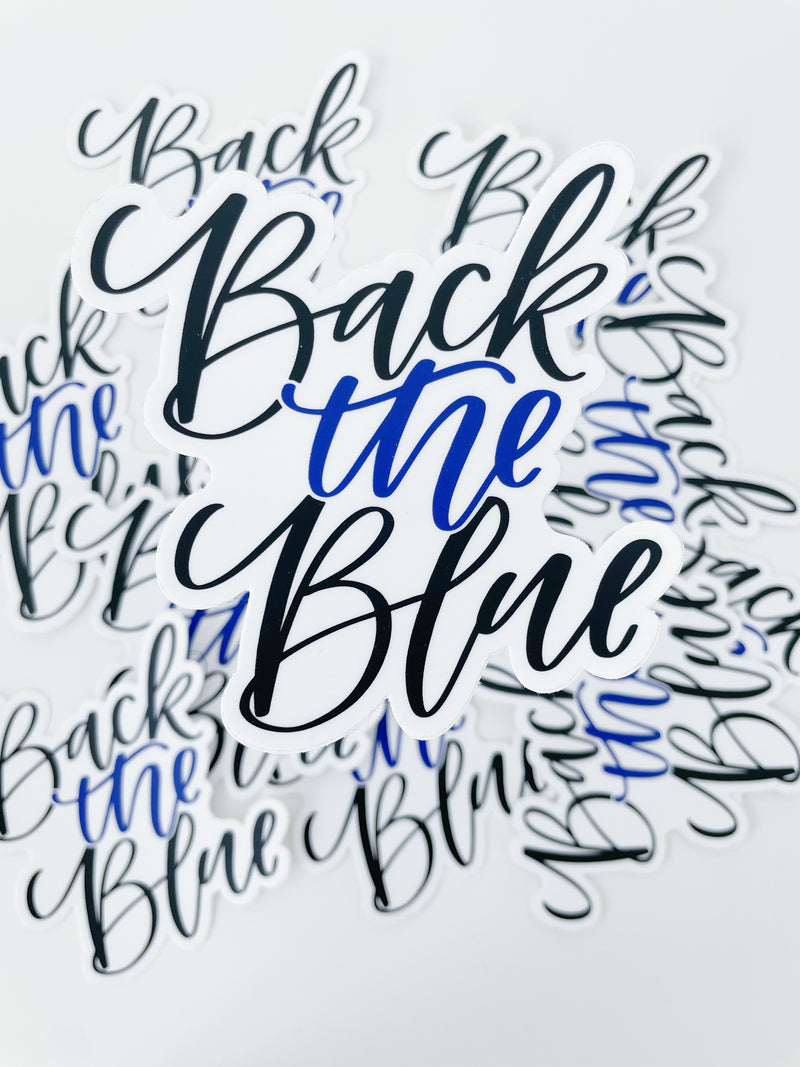 Back The Blue © Printed Decal