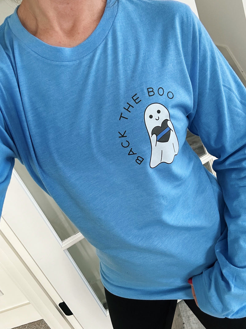 Back The Boo © L/S Unisex Top (Columbia Blue)