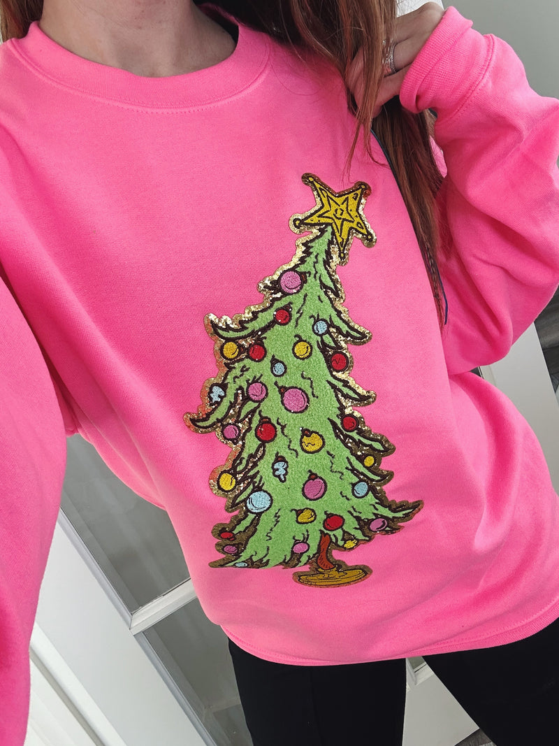 Whimsicial Tree Chenielle Patch © Unisex Crewneck Sweatshirt // DESTASH DEAL