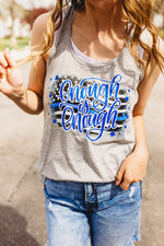 Enough Is Enough Stars and Stripes © Flowy Racerback Top