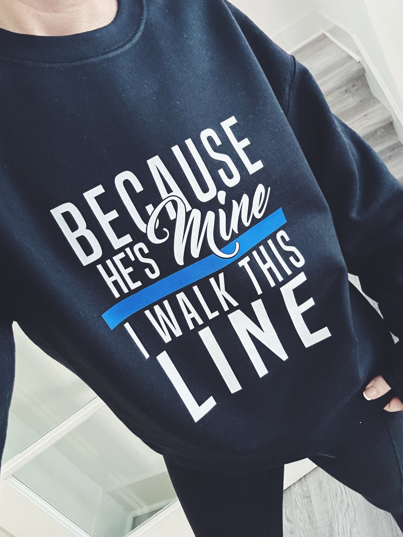 *RETIRING* OG Because He's Mine © Unisex Crewneck Sweatshirt // FINAL SALE