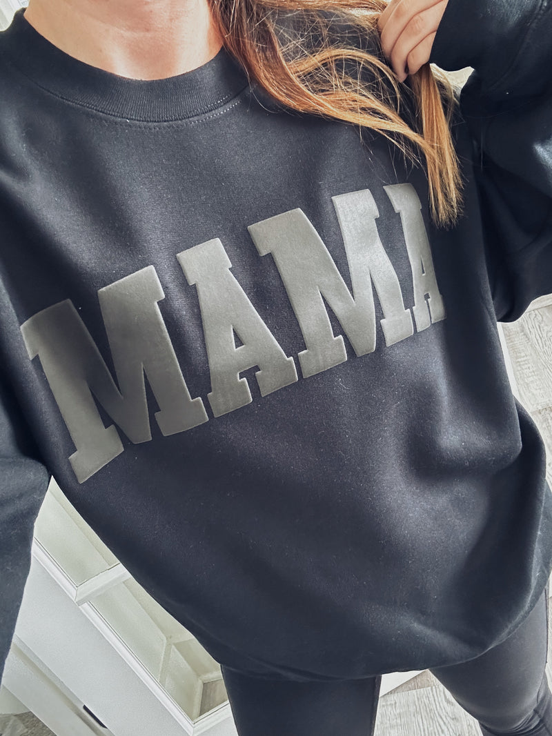 BLACKOUT MAMA Varsity © Unisex Crewneck Sweatshirt // FLASH SALE