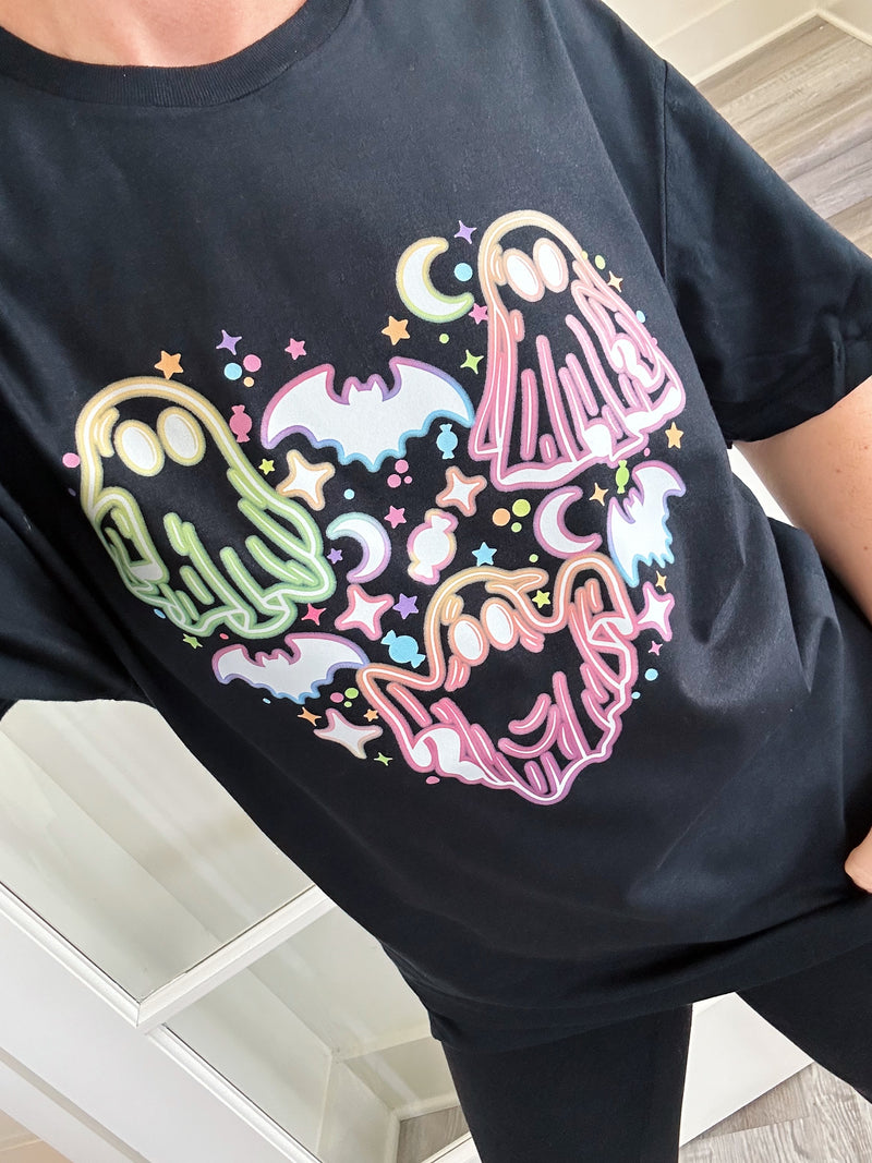 Neon Ghostie Heart © Unisex Top