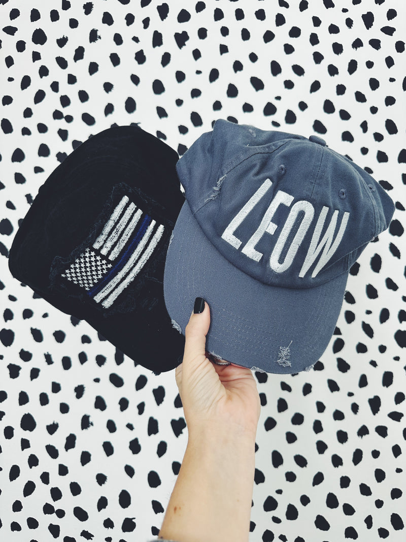 *CLOSEOUT* Thin Blue Line / LEOW Cap // FINAL SALE