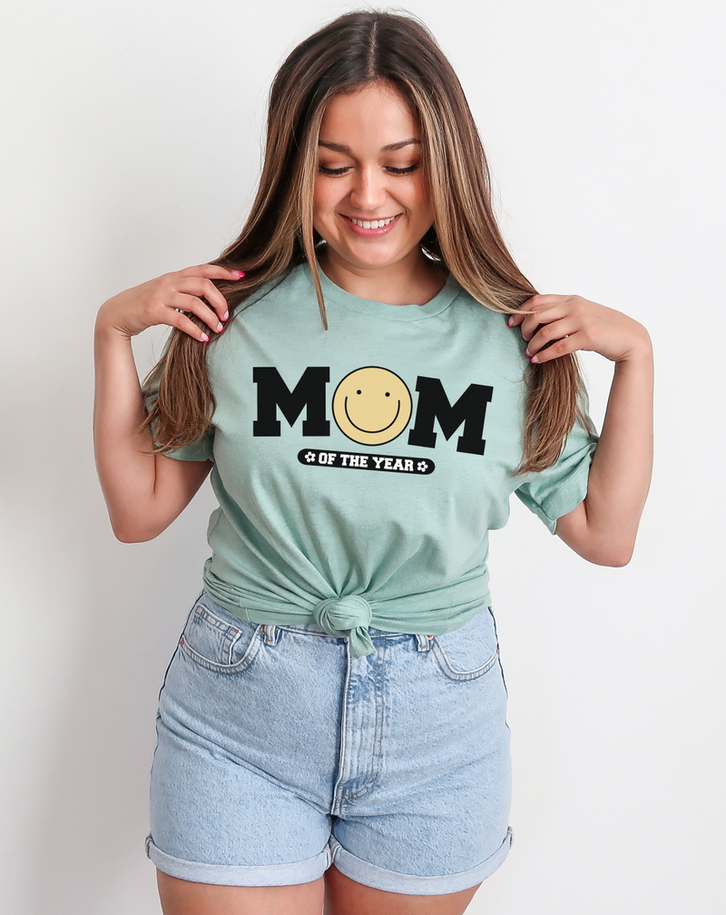 Mom Of The Year © Unisex Top (Dusty Blue)