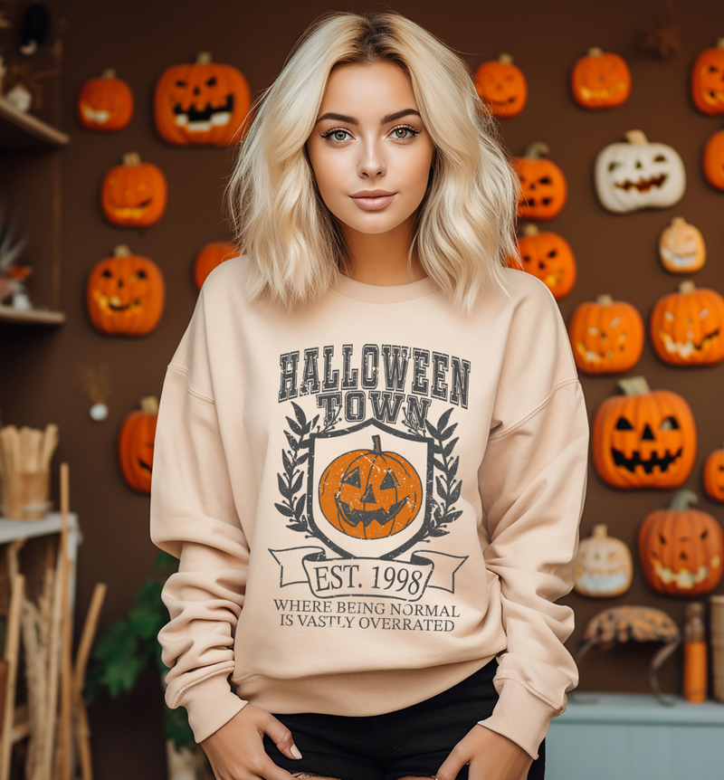 Halloween Town, Where Normal Is Overrated © Unisex Crewneck Sweatshirt