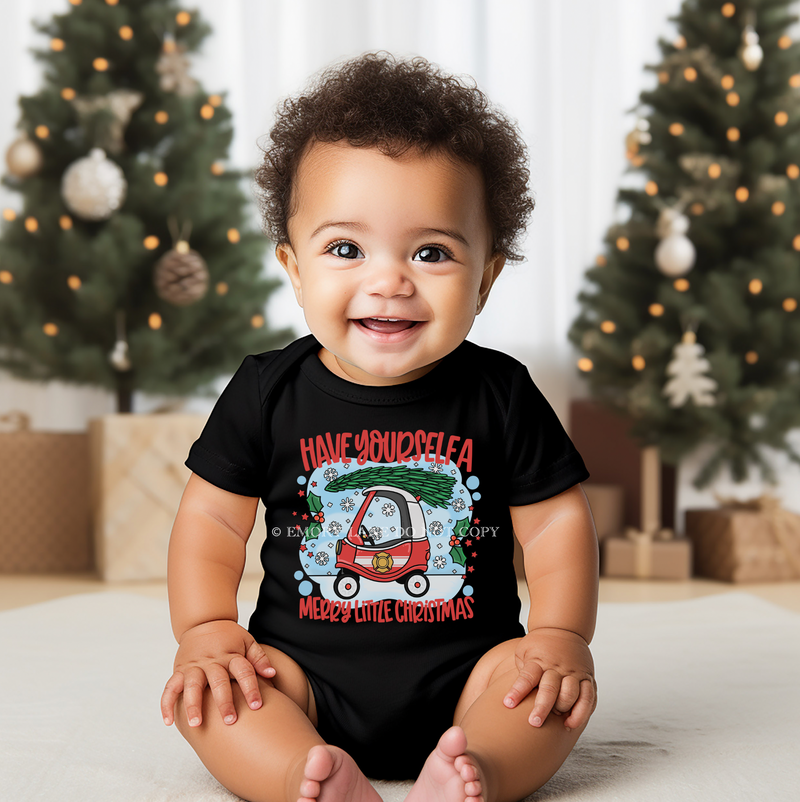 Have Yourself A Merry Little Christmas Tikes Car © Infant Bodysuit (Fire)