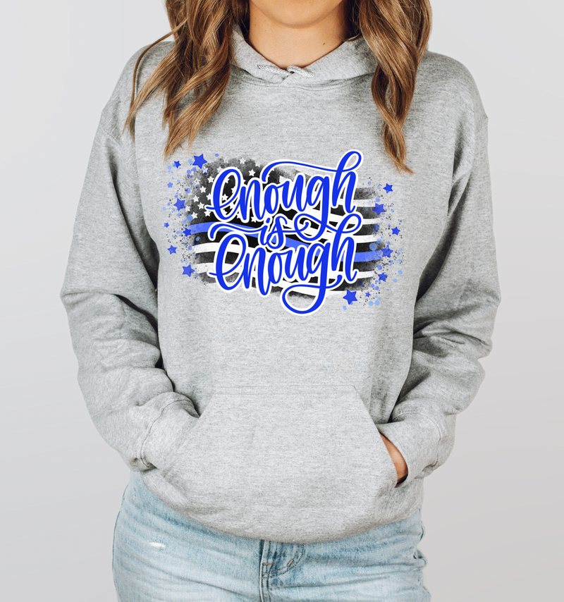 Enough Is Enough Stars and Stripes © Unisex Crewneck Hoodie