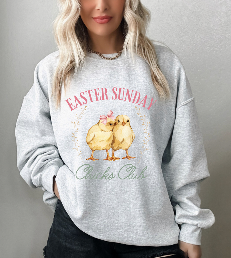 Easter Sunday Chicks Club © Unisex Crewneck Sweatshirt