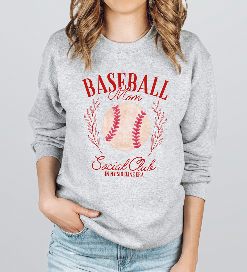 Baseball Mom Social Club © Unisex Crewneck Sweatshirt