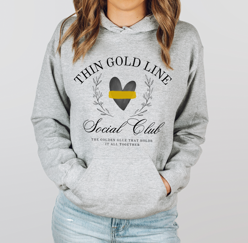 Thin Gold Line Social Club © Unisex Hoodie