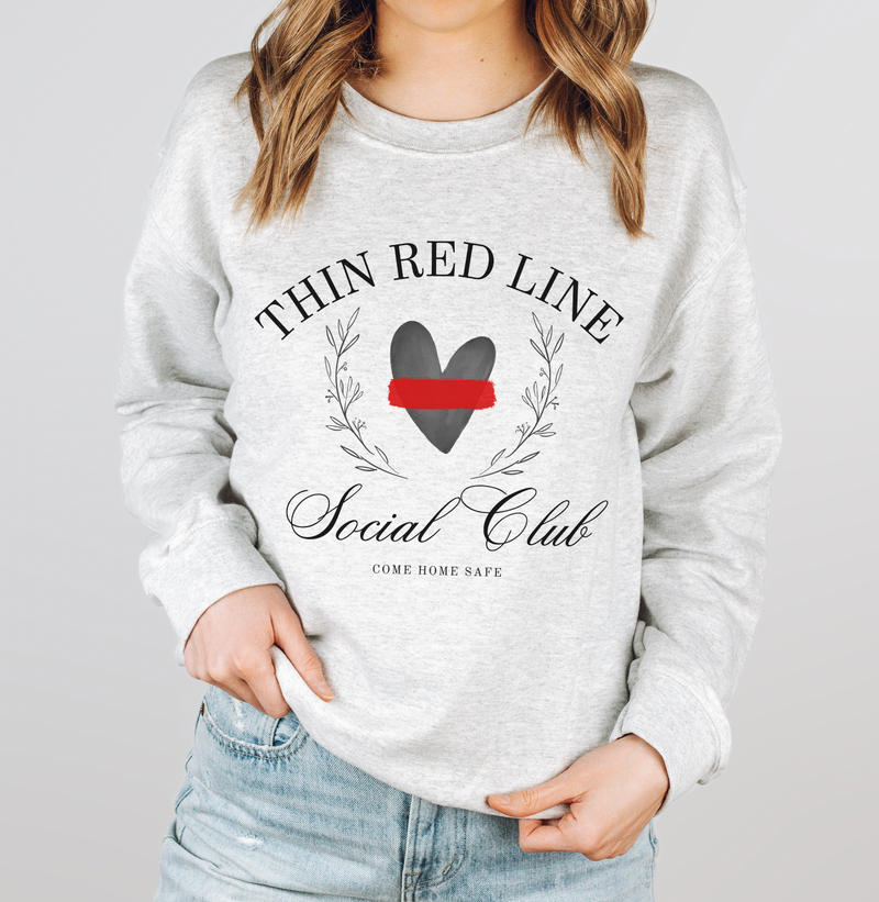 Thin Red Line Social Club © Unisex Crewneck Sweatshirt
