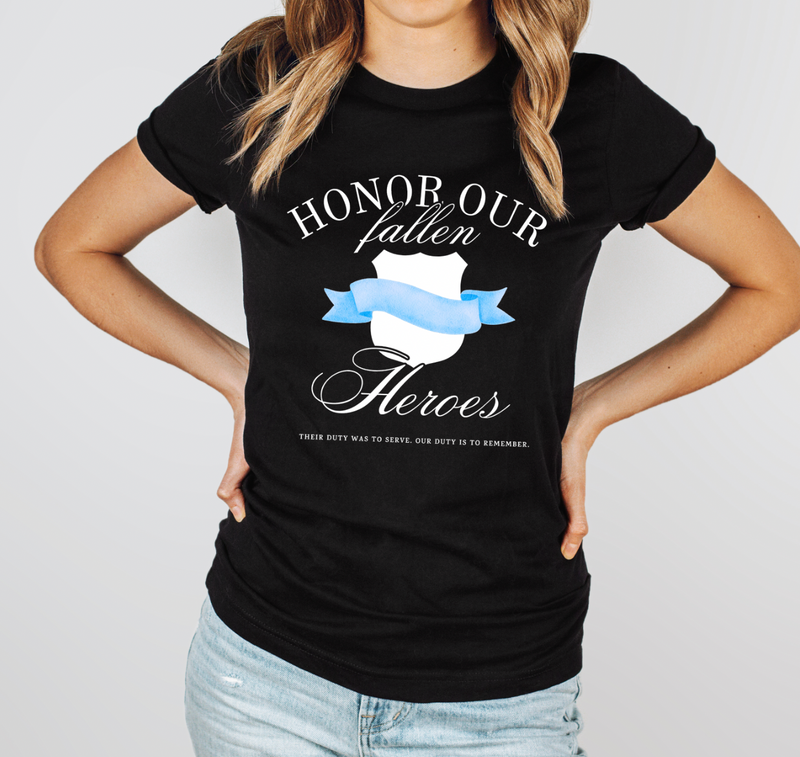 Honor Our Fallen Heroes © Unisex Top (Thin Blue Line)
