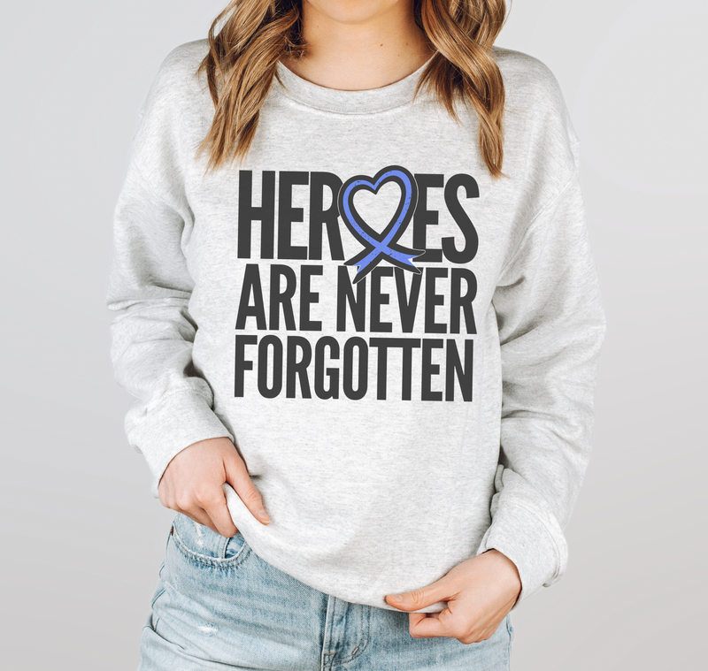 Heroes Are Never Forgotten © Unisex Crewneck Sweatshirt