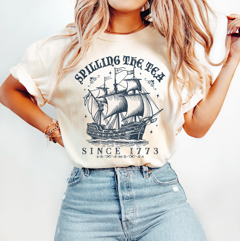 Spilling The Tea Since 1773 © Unisex Top