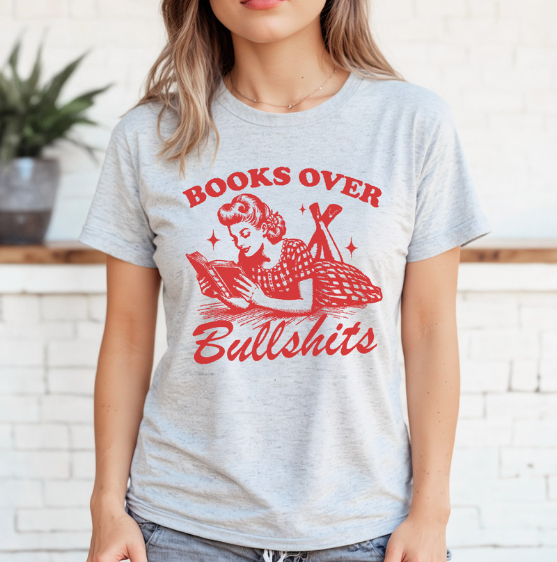 Books Over Bullshits (Vintage) © Unisex Top