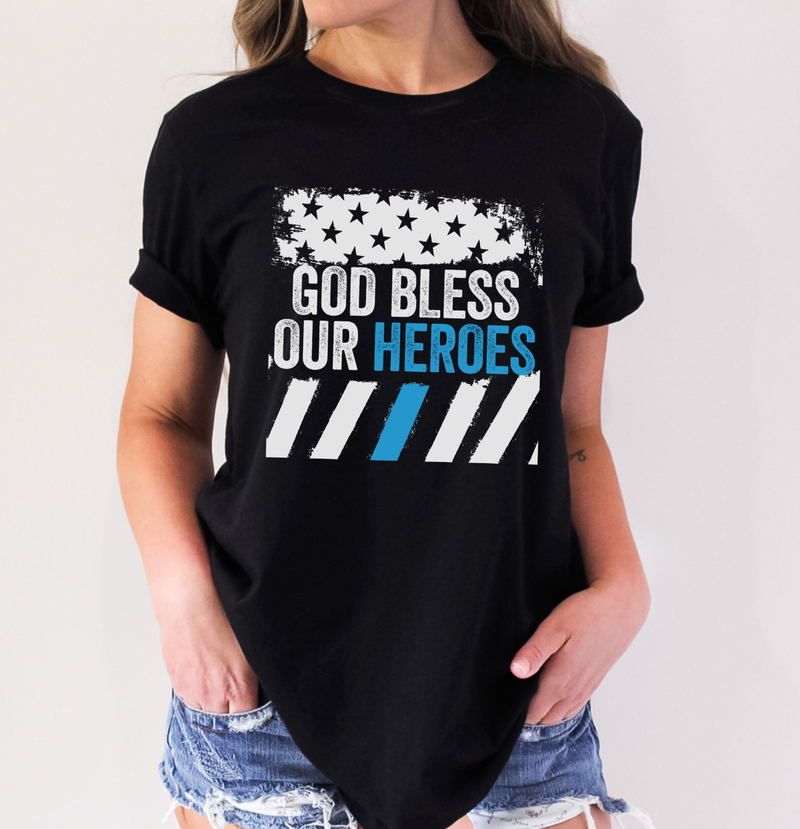 God Bless Our Heroes ©  Unisex Top