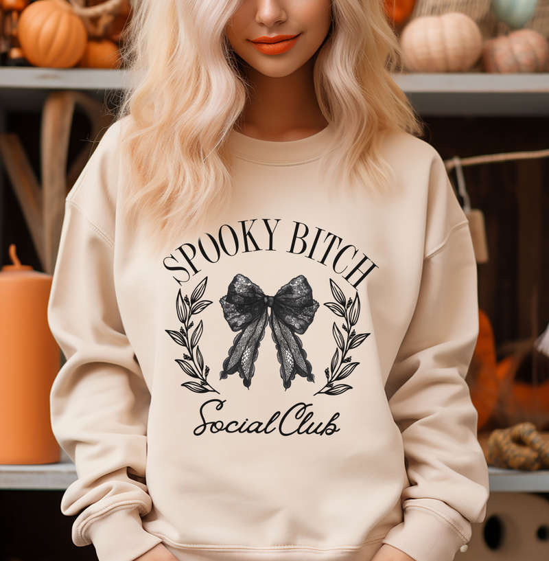 Spooky Bitch Social Club © Unisex Crewneck Sweatshirt