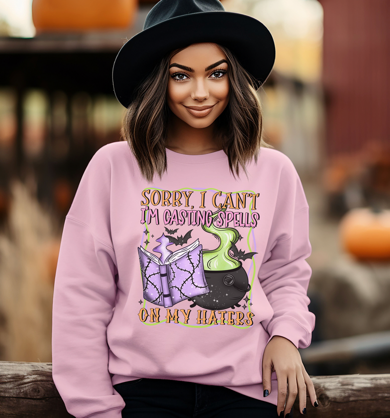 Sorry I Can't, I'm Casting Spells On My Haters © Unisex Crewneck Sweatshirt