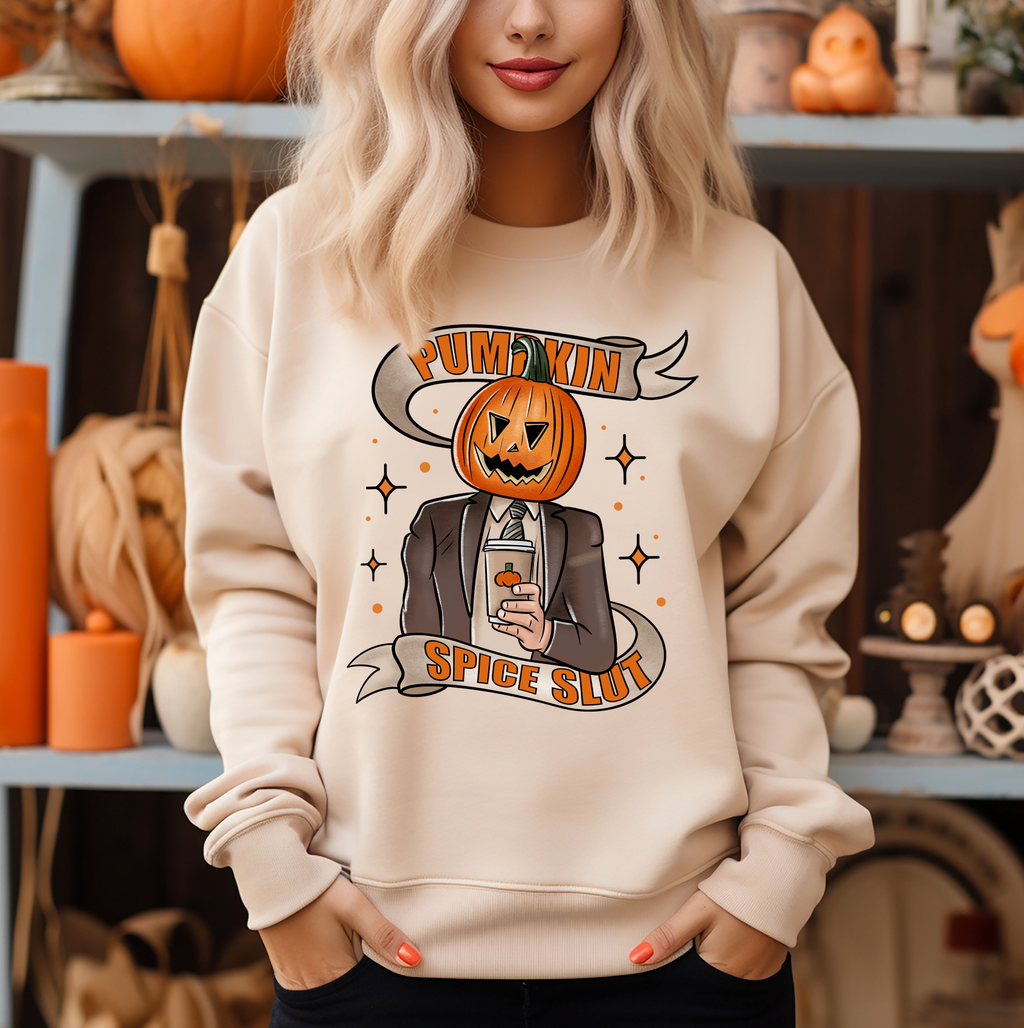 Pumpkin Spice Slut Unisex Crewneck Sweatshirt Emory Lane