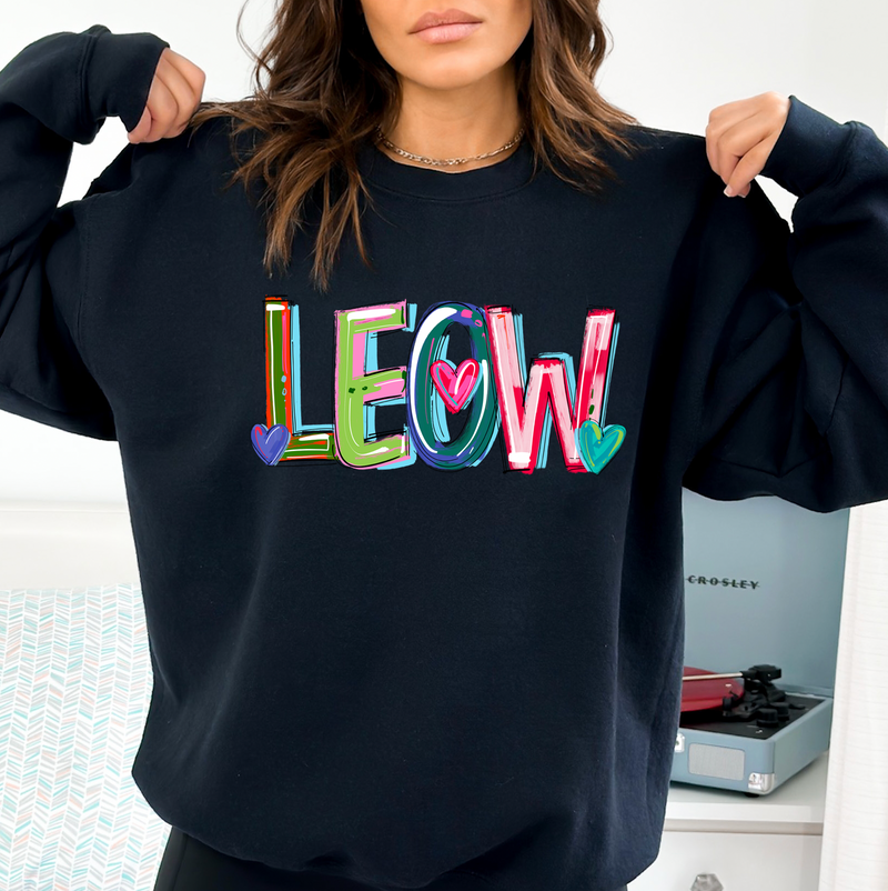 Brushstroke LEOW © Unisex Crewneck Sweatshirt // FINAL SALE