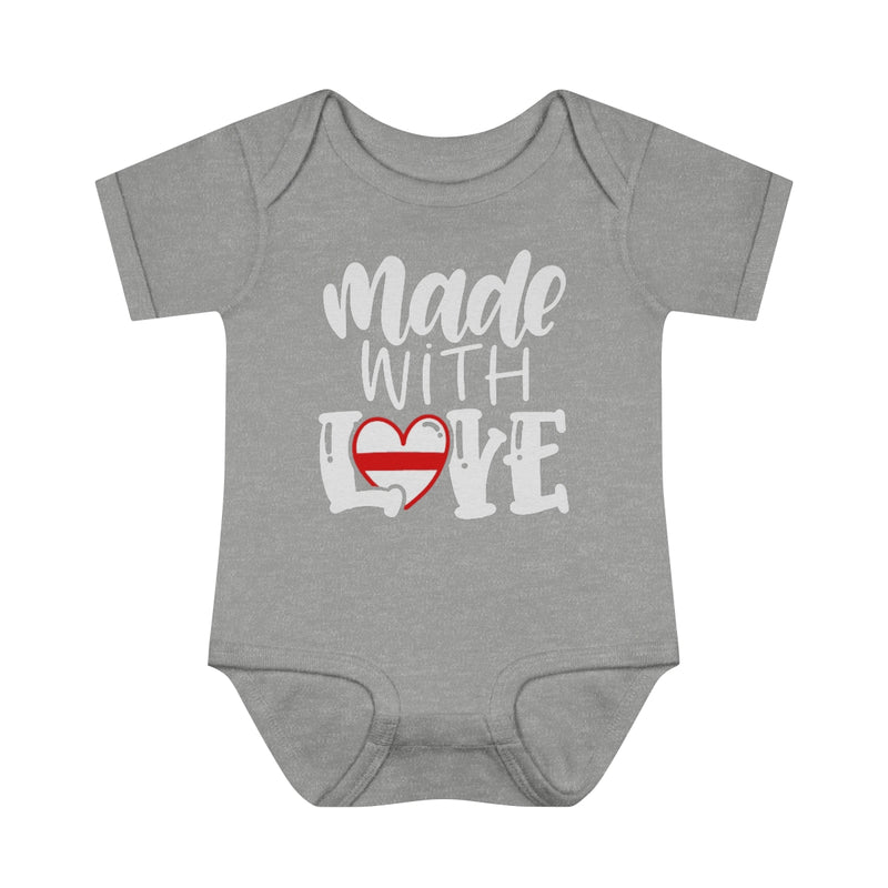Made With Love © Infant Bodysuit (Thin Red Line)