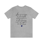She Prays For The Safety Of Her Hero © Unisex Tee (Thin Blue Line)