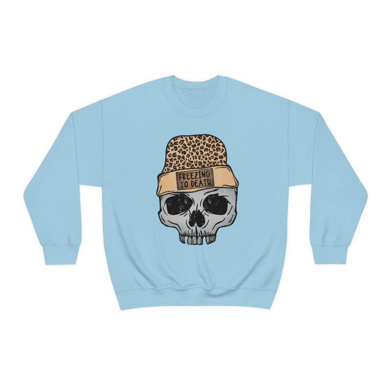 Freezing To Death Skull  Unisex Crewneck Sweatshirt