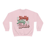 Holly Jolly Babe (Retro) Unisex Crewneck Sweatshirt