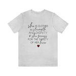 She Prays For The Safety Of Her Hero © Unisex Tee (Thin Red Line)