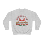 Rudolph And Co. Reindeer Treats (Retro) Unisex Crewneck Sweatshirt