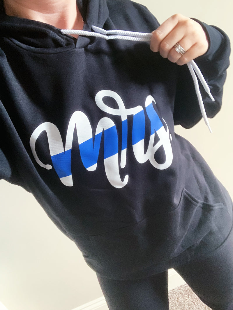 MRS Script © Unisex Pullover Hoodie (Black + Select Your Line)