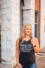 Normalize Supporting Our Home Front Heroes © Ladies Flowy Muscle Tank (TBL)