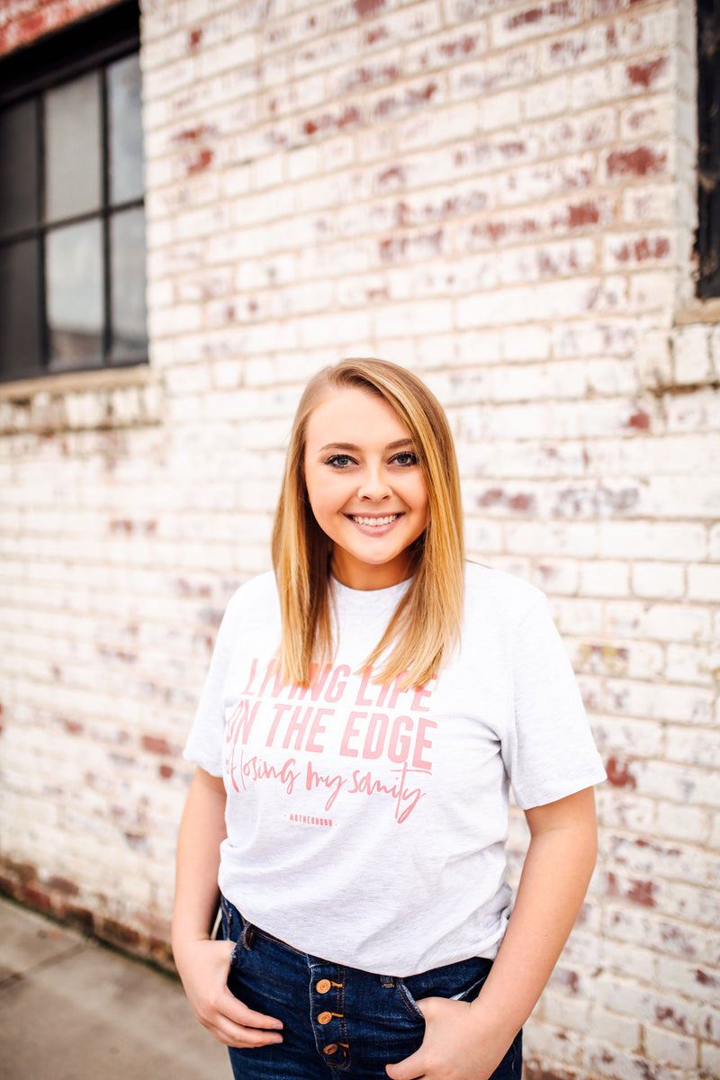 Living Life On The Edge Unisex Top (Coral)