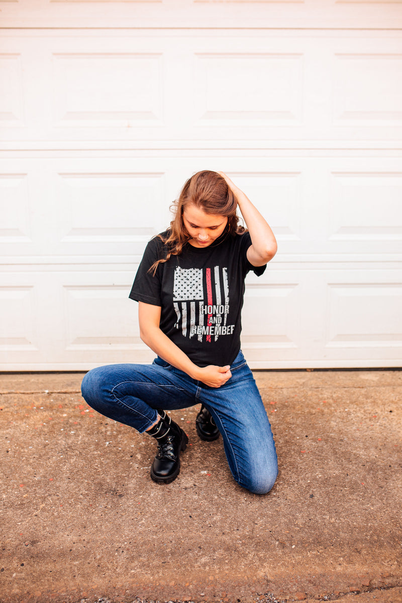 Honor and Remember © Unisex Tee (Thin Red Line)