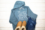 These Are The Good Old Days Unisex Pullover Hoodie (White)