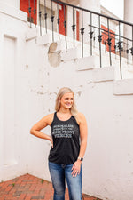 Normalize Supporting Our Home Front Heroes © Ladies Flowy Racerback Tank (TBL)