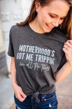 Motherhood's Got Me Trippin' © Unisex Top (Frost Shimmer)