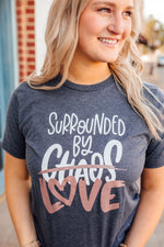 Surrounded By Love ©  Unisex Tee (White/Rose Gold Shimmer)