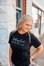 Half My Heart Protects This Line © Unisex Top (Thin Green Line)