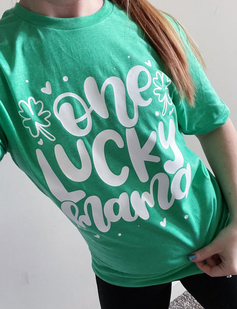 One Lucky Mama © Unisex Tee (Irish Green)