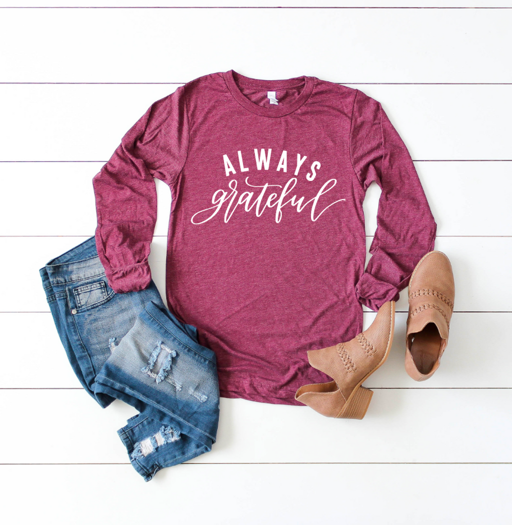 Always Grateful L/S Triblend Unisex Top