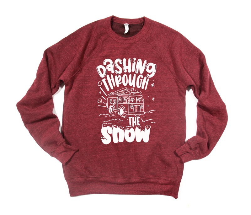 Dashing Through The Snow © (FIRE) Unisex Crewneck Sweatshirt