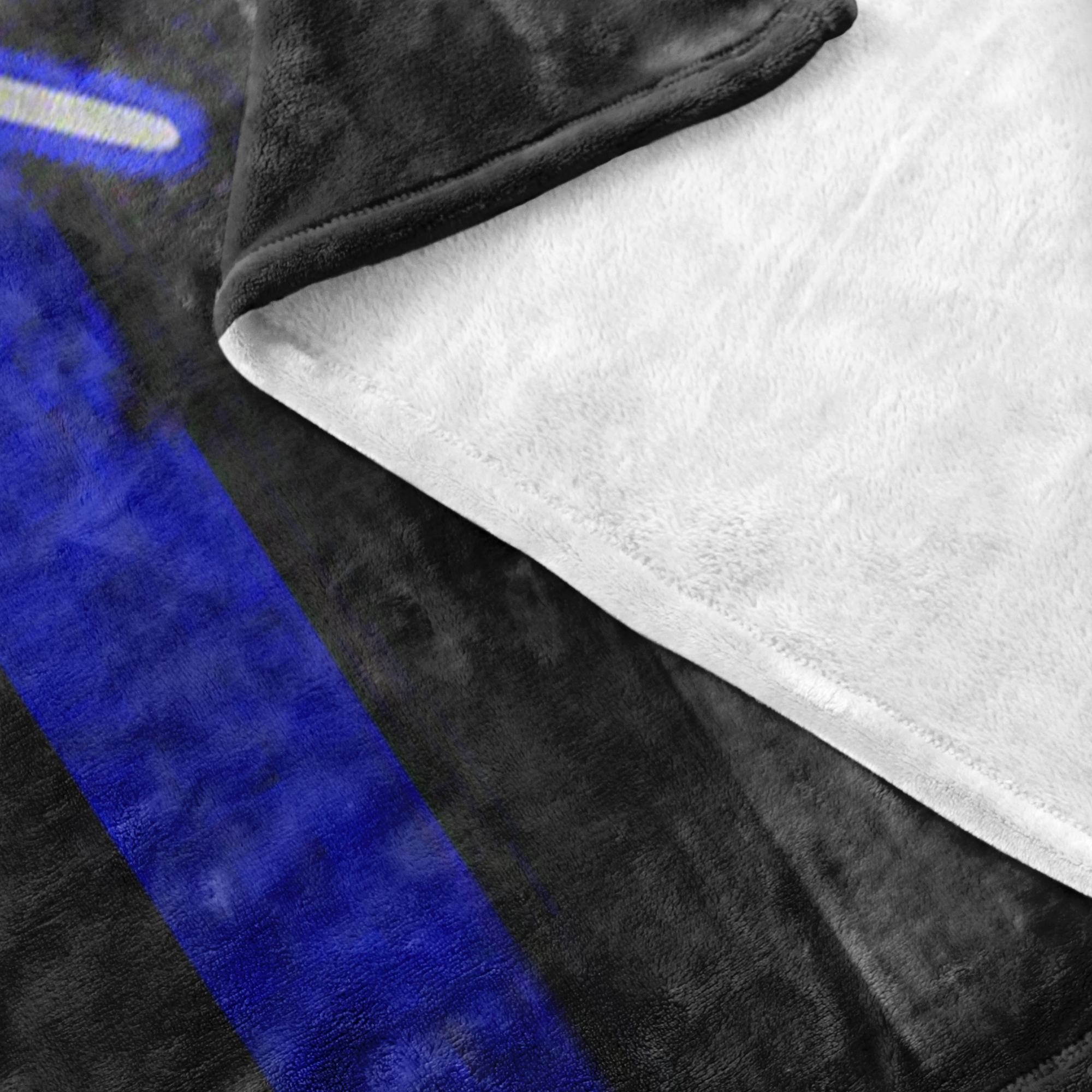 Thin blue line fleece blanket 2025