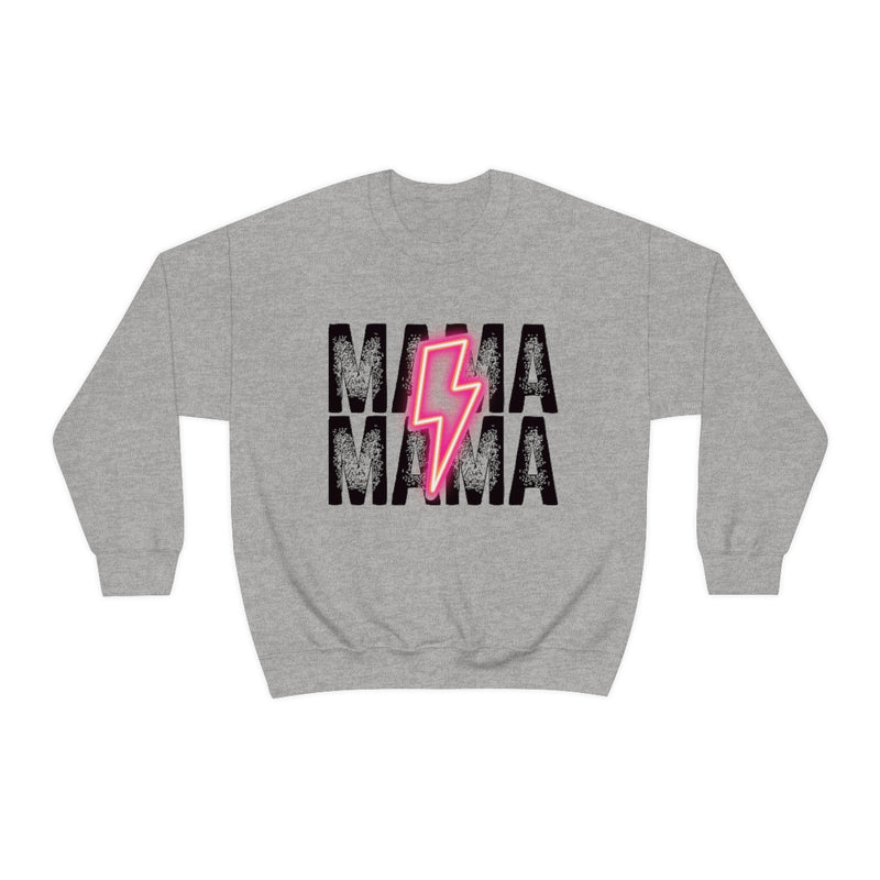 MAMA Neon Bolt Unisex Crewneck Sweatshirt